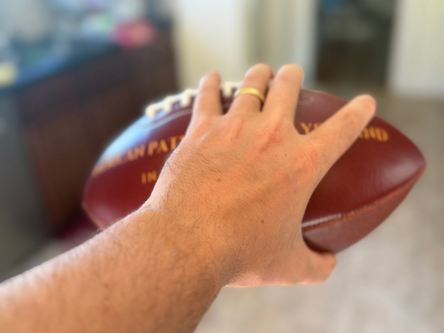 2026 Commemorative Football - 250 Years of Standing Tall, display view